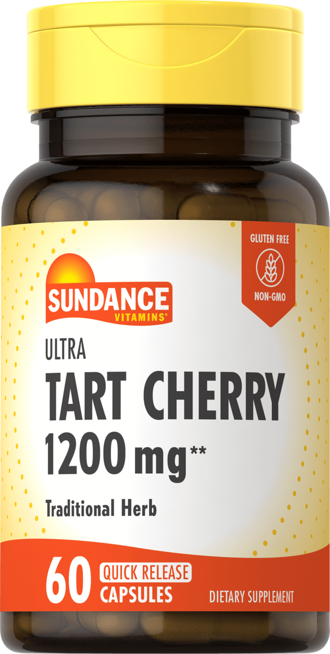 Sundance Ultra Tart Cherry 1200 Mg Antioxidant Support Quick Release Capsules, 60 Ea